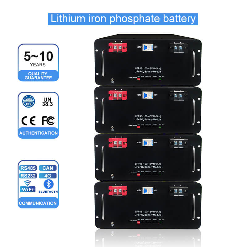 Аккумуляторная батарея Lifepo4 48v 200ah 6000 циклов литий-ионная батарея, установленная в стойке