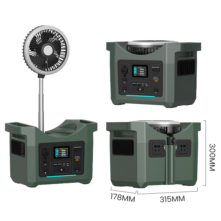 1200W Portable Power Station With Fan